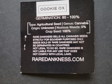 Providing ($): Rare Dankness - Cookie Ox