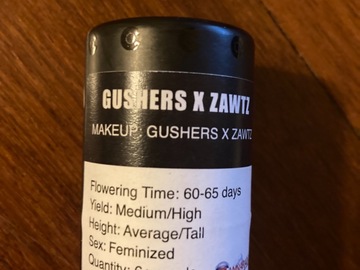 Providing ($): Gushers x Zawtz from Cannarado