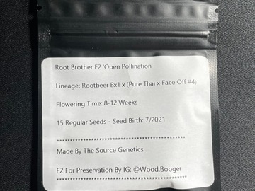 Providing ($): Root Brother F2 - 15 Regular Seeds "Last Pack"