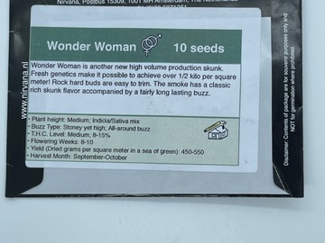 Proposer ($): Nirvana Wonder Woman regular 10 seed pack