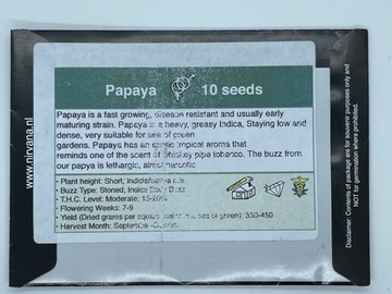 Proposer ($): Nirvana Papaya regular 10 seed pack