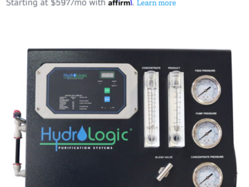 Vente: Hydro-Logic® Hydroid™ Compact Commercial Reverse Osmosis System