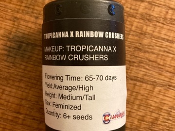 Selling: Tropicanna x Rainbow Crushers from Cannarado