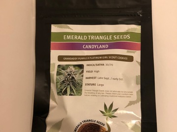 Selling: Emerald Triangle Seeds. Candyland. Feminised pack of 10
