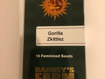 Selling: Barneys Farm. Gorilla Zkittles. Feminised pack of 10