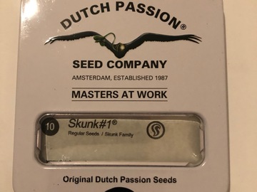 Selling: Dutch Passion Seed Co. Skunk #1. Regular pack of 10