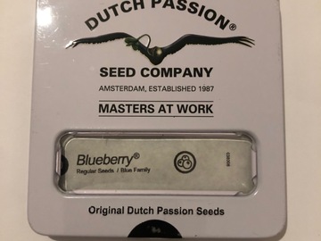 Selling: Dutch Passion Seed. Blueberry. Regular pack of 10