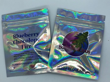 Selling: Budzarelicious. Blueberry Chocolope fire. Regular pack of 10