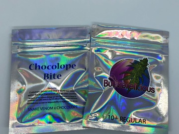 Selling: Budzarelicious. Chocolope bite. Regular pack of 10