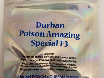 Selling: Budzarelicious.Durban Poison AmazingSpecialF3.