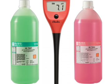 Hanna pH Checker Complete Starter Kit with 4 + 7 Calibration Solution