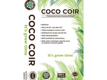 Char Coir 100% RHP Certified Coco Coir, 50 L