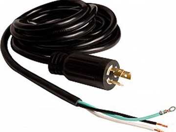 Vente: Power Cord, 8', w/6 Stripped Lead, 277V, AWG 16/3