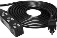 Sell: 120 Volt 12 ft Extension Cord w/ 3 Outlet Power Strip - 14 Gauge