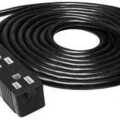 Vente: 120 Volt 12 ft Extension Cord w/ 3 Outlet Power Strip - 14 Gauge