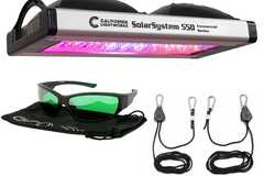 Vente: California LightWorks - SolarSystem 550 LED Grow Light w/ Hangers + GroVision LED Glasses