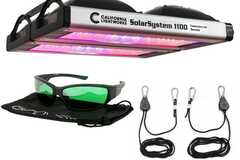 Vente: California LightWorks SolarSystem 1100 LED Grow Light w/ Hangers + GroVision LED Glasses