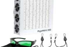 Sell: Black Dog LED - PhytoMAX-2 800W Grow Light w/ GroVision Grow Room Glasses + Ratchet Light Hanger