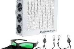 Sell: Black Dog LED - PhytoMAX-2 1000W Grow Light w/ GroVision Grow Room Glasses + Ratchet Light Hangers