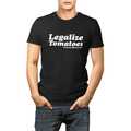Vente: Growers House Legalize Tomatoes T-Shirt - White on Black