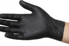 Vente: Common Culture Black Powder Free Nitrile Gloves Large (100/Box)