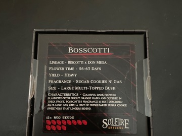 Vente: Bosscotti by Solfire Gardens