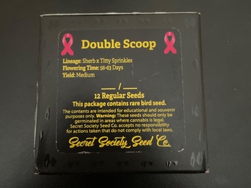 Vente: Double Scoop by Secret Society Seed Co