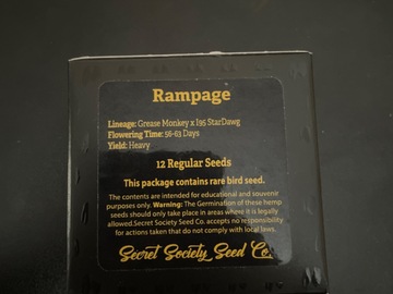 Sell: Rampage By Secret Society Co
