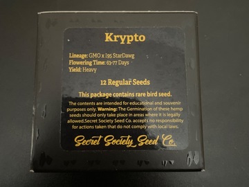 Sell: Krypto by Secret Society Seed Co