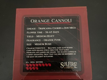 Vente: Orange Cannoli By Solfire Gardens