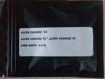 Sell: Jaw's Alien Cookies f4's + freebies