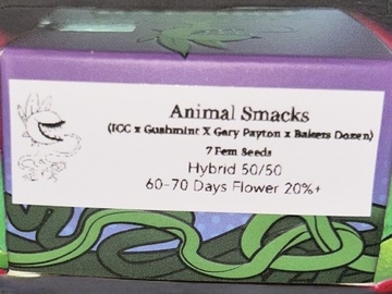 Vente: Animal Smacks 3 Fem Seeds GasBasket X ICC X GUSHMINTS
