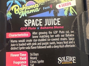 Venta: Solfire - Space juice ( gdp Pluto x Bahama mama)