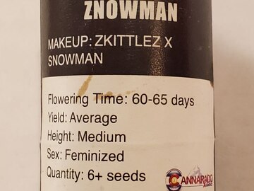 Sell: Cannarado - ' Znowman' (Zkittlez x Snowman)