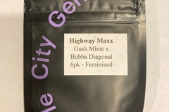 Vente: Purple City Genetics ‘Highway Maxx’ (Gush Mints x Bubba Diagonal)
