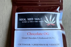 Sell: Socal Seed Vault - Chocolate OG Outdoor/Greenhouse Pheno