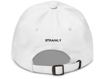 Sell: Strainly "third eye" Dad Hat White