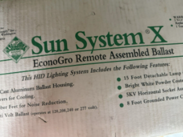 Sun Systems X 400 Watt HPS Ballast and Light