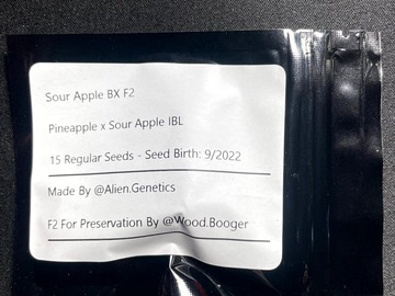 Vente: Sour Apple BX F2 (15 Regular Seeds)