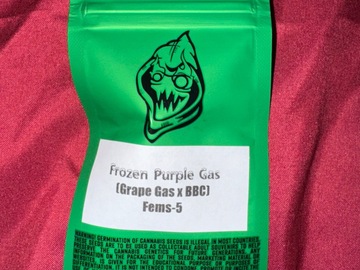Frozen Purple Gas