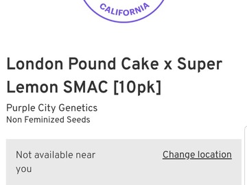 Proporcionando ($): London pound cake X Super Lemon Smac 10Pk  $65