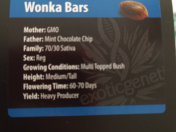 Providing ($): Exotic genetix Wonka Bars