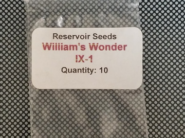Échange: Reservoir Seeds William's Wonder IX-1