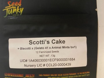 Selling: Seedjunky Scotti’s Cake