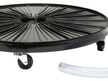 Vente: Plant Dolly Black 24 in Round w/ Hydro Fitting