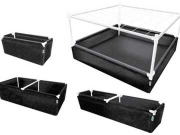 Selling: GeoPot GeoPlanter and Tray Liner Black - 3' x 3'  x 12 67 Gallons