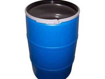 Selling: 55 Gallon Blue Barrel with Lid - Food Grade