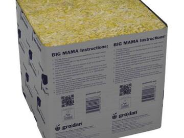 Vente: Grodan Stonewool Big Mama Gro-Block 8 inch x 8 inch x 8 inch - Case of 18