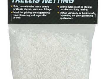 Selling: Grower's Edge Soft Mesh Trellis Netting 5 ft x 30 ft w/ 6 in Squares