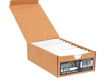 Sell: Grower's Edge Plant Stake Labels - White - Count 1000